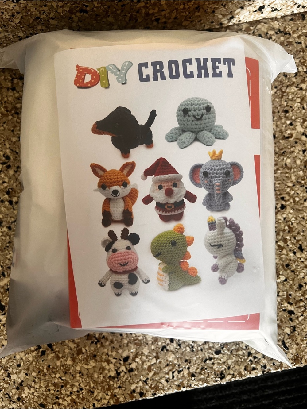 DIY Crochet Amigurumi Kit - Multicolor Plush Animal Patterns